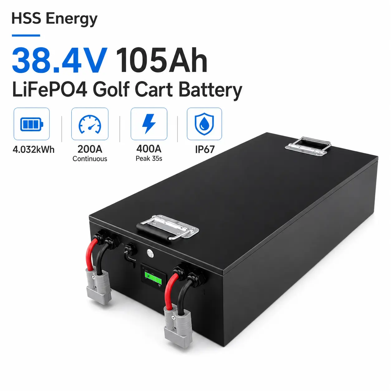36V 105Ah গল্ফ কার্ট লিথিয়াম ব্যাটারি