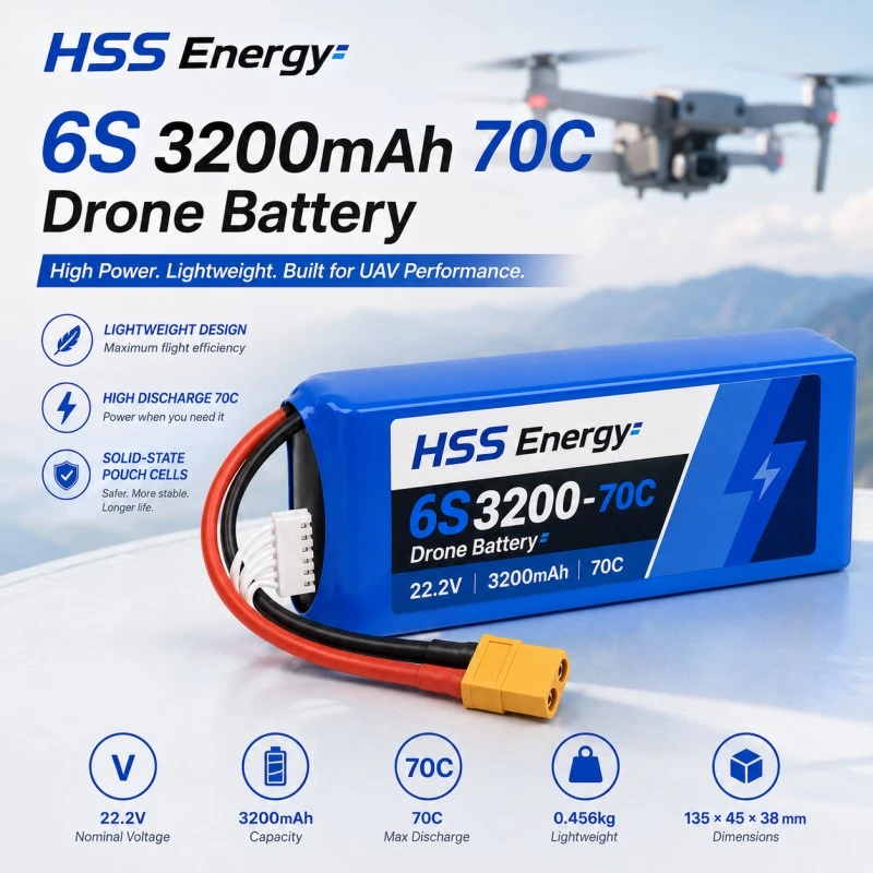 6S 3200mAh FPV ব্যাটারি